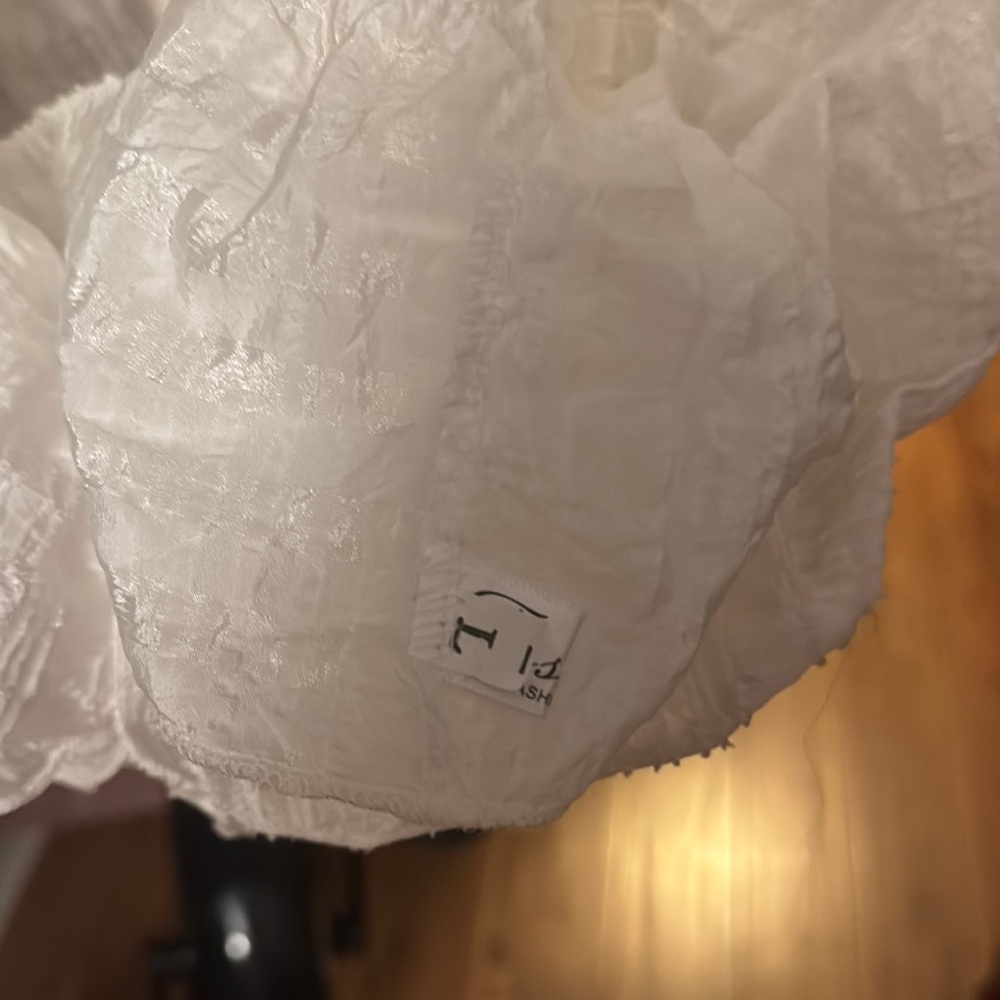 White Textured Fabric